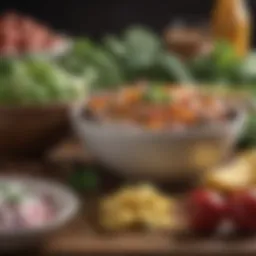 A vibrant assortment of ketogenic foods