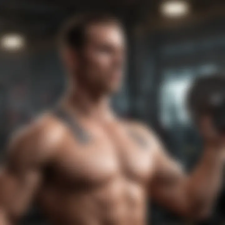 Weightlifting session highlighting workout intensity