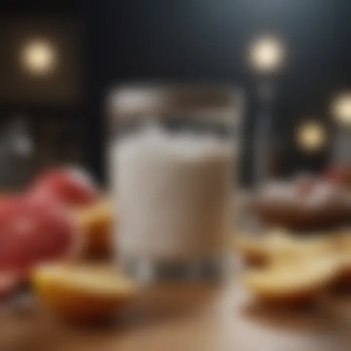 A collection of common dietary items known to affect body temperature and sweating, displayed artistically.