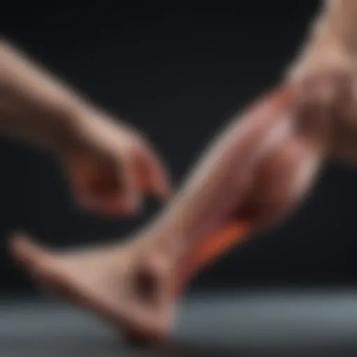 An illustration showing muscle contraction during cramps