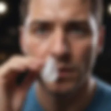 Diagram illustrating effective strategies for alleviating nighttime nasal congestion.