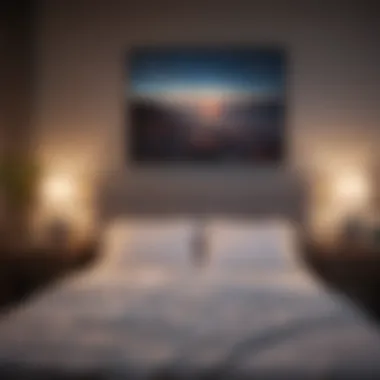 A serene bedroom environment emphasizing sleep quality