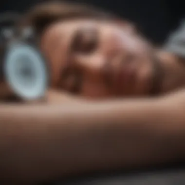 A graph illustrating sleep patterns and fatigue correlation