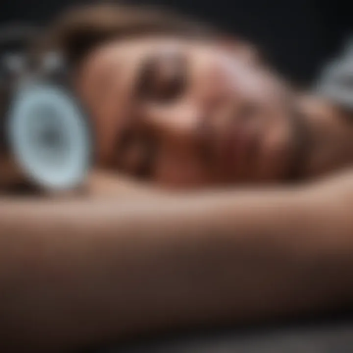 A graph illustrating sleep patterns and fatigue correlation
