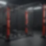 Detailed view of the Rep Fitness rig showcasing its robust construction