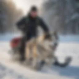 A sled work training session showcasing various techniques.
