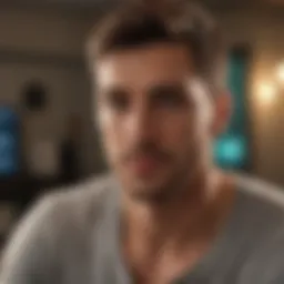 A man reviewing STD testing options at home.