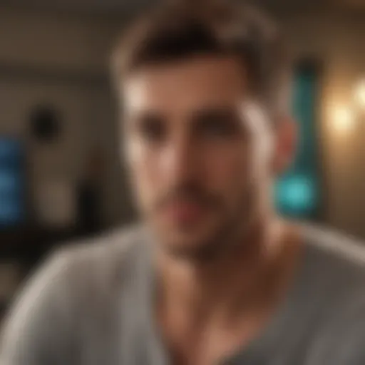 A man reviewing STD testing options at home.