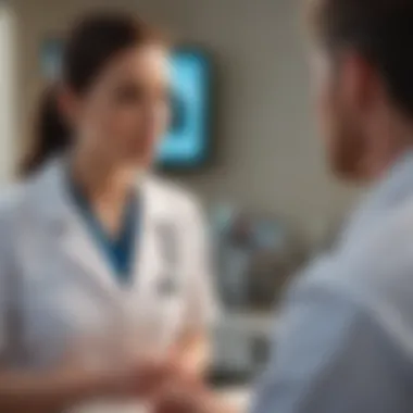When to Seek Medical Advice A doctor consulting a patient about sexual health.