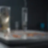 A sterile needle and test tube for STD sampling