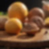 Illustration of various foods that impact urine odor