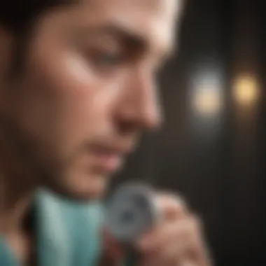 Health Conditions Related to Urine Odor Illustration showing a medical professional examining health conditions