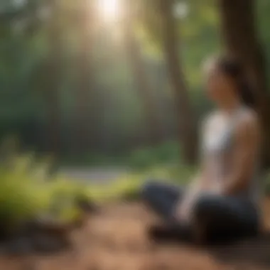 Mindfulness and Tinnitus: Managing Psychological Implications A calm meditation space highlighting psychological aspects of tinnitus