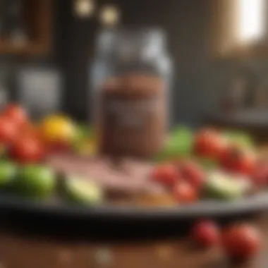 Infographic on nutritional balance and its importance in weight loss