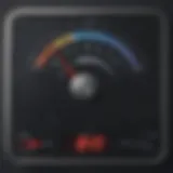 Visual representation of weight loss scale calculator interface