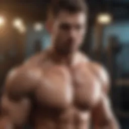 Dynamic upper body workout showcasing strength training techniques