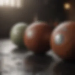 Pressure point ball on a textured surface