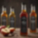 A selection of various vinegars including apple cider and balsamic