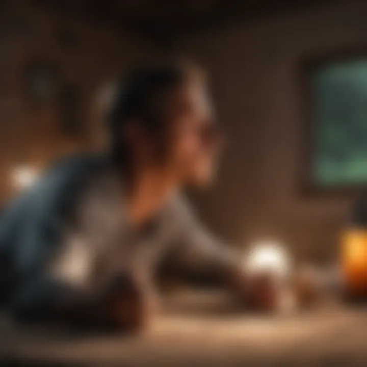 Person meditating to enhance sleep quality