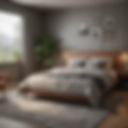 Serene bedroom environment promoting relaxation