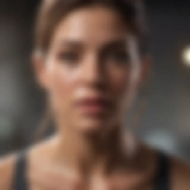 Dynamic exercise routine enhancing skin tone